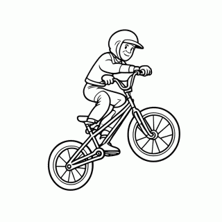 Bmx No Ar para colorir