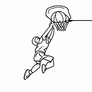 Basquete para colorir