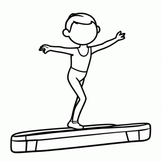 Ginastica para colorir