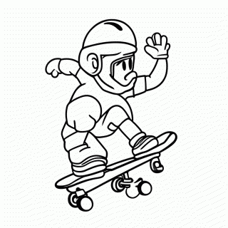 Skate Esporte para colorir