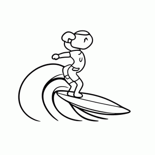 Surf — Esportes para Colorir