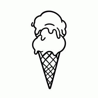 Verao Sorvete para colorir