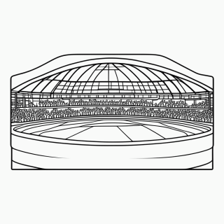 AT&T Stadium (Dallas) para colorir