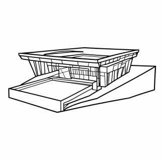 Estádio Akron (Guadalajara) para colorir