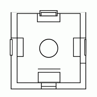 Gramado do Jogo para colorir