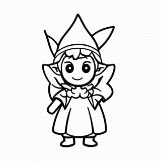 Duende Irlandes para colorir