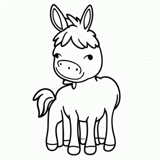 Jumento para colorir