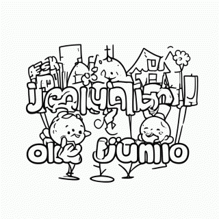 Festa Junina — Bingo Junino para colorir