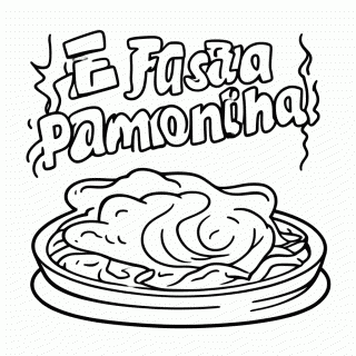 Festa Junina — Pamonha — Festa Junina — Comidas e Elementos para Colorir