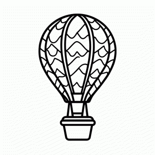 Balao Junina para colorir