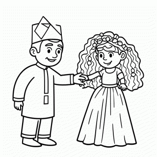 Padre Da Quadrilha para colorir
