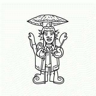Santo Antonio Padroeiro para colorir