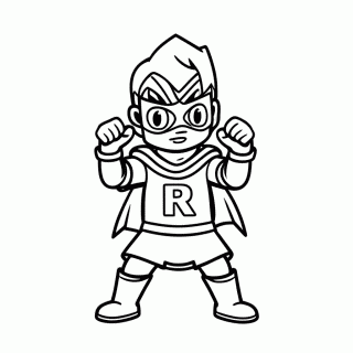 Robin Jovem para colorir