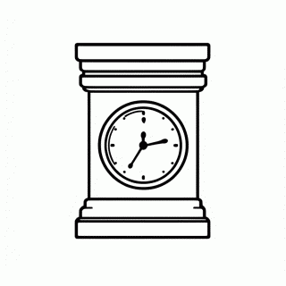 Horloge, o Relógio para colorir