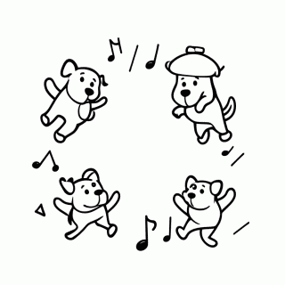 Danca Em Familia — Bluey para Colorir