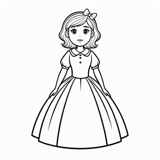Branca de Neve para colorir