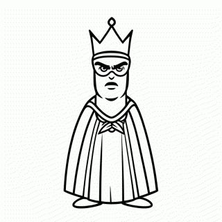 Rainha Má para colorir