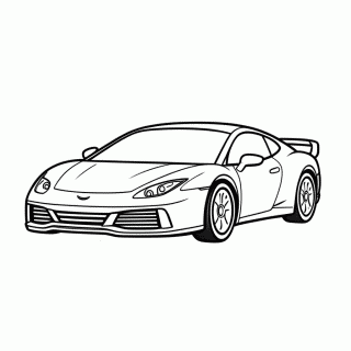 Sally Porsche para colorir