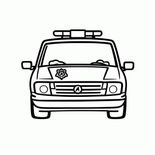 Sheriff Policial para colorir