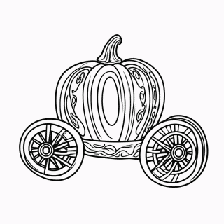 Carruagem para colorir
