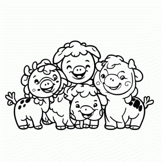 Os Bichinhos para colorir
