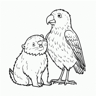 Ollie e Ivy para colorir