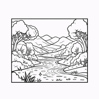 Vale Mágico para colorir
