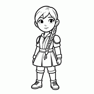 Astrid para colorir