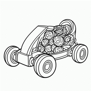 Kart da Vanellope para colorir