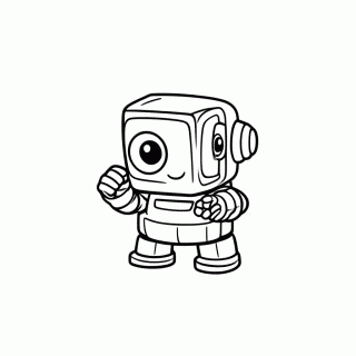 Robô 80-HD para colorir