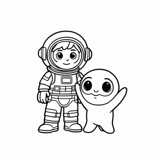 Elio e Glordon para colorir
