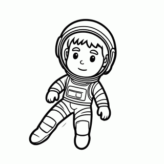 Elio com Capacete para colorir