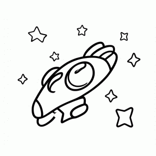 Nave Espacial para colorir