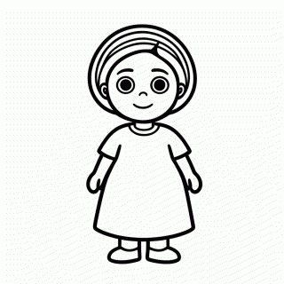 Abuela Alma para colorir
