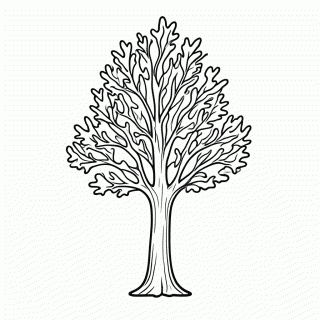Arvore Congelada para colorir