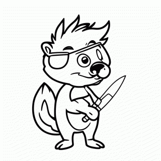Buck Furao para colorir