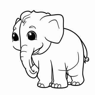 Ellie Mamute para colorir