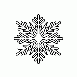 Floco De Neve Gigante para colorir