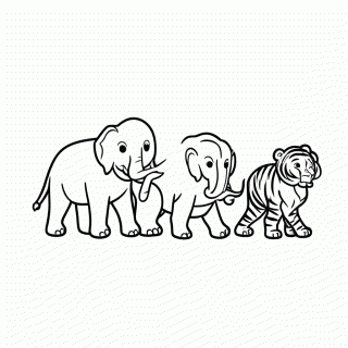 Grupo Manada para colorir