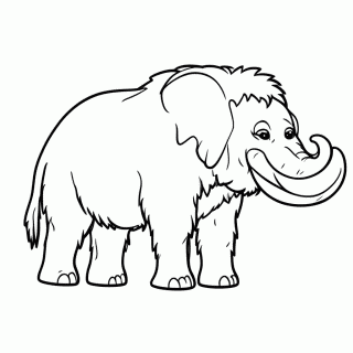 Manny Mamute para colorir