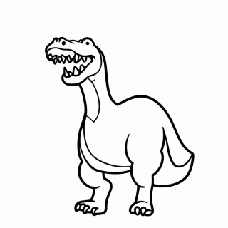 Rudy Baryonyx para colorir