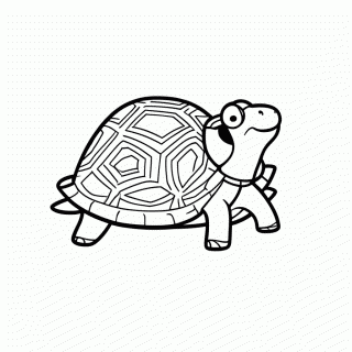 Tartaruga Pre Historica para colorir