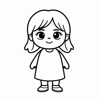 Anna Trancada para colorir