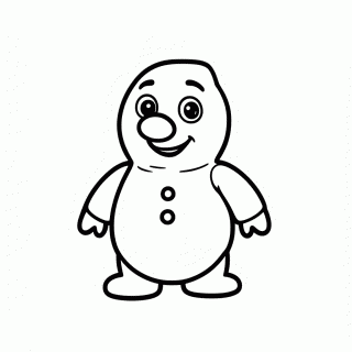 Olaf Boneco De Neve para colorir
