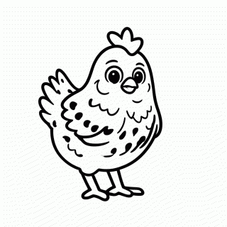 Galinha Pintadinha para colorir