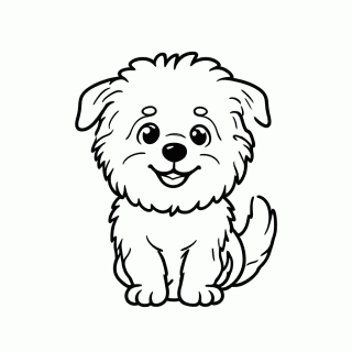 Perrito, o Cãozinho para colorir