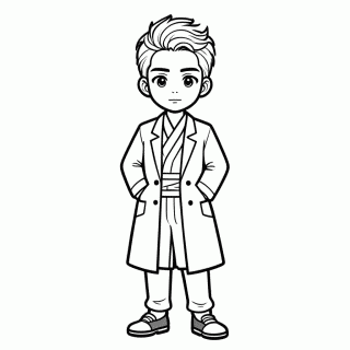 Jinu (Saja Boys) para colorir