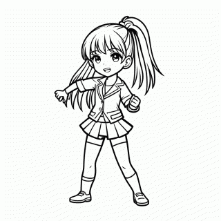 Mira (HUNTR/X) para colorir