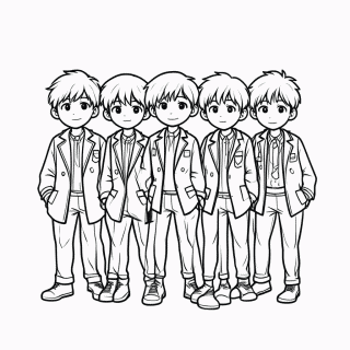 Saja Boys para colorir