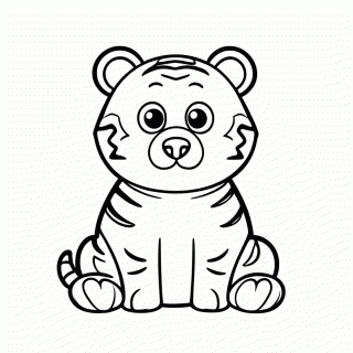 Derpy, o Tigre para colorir